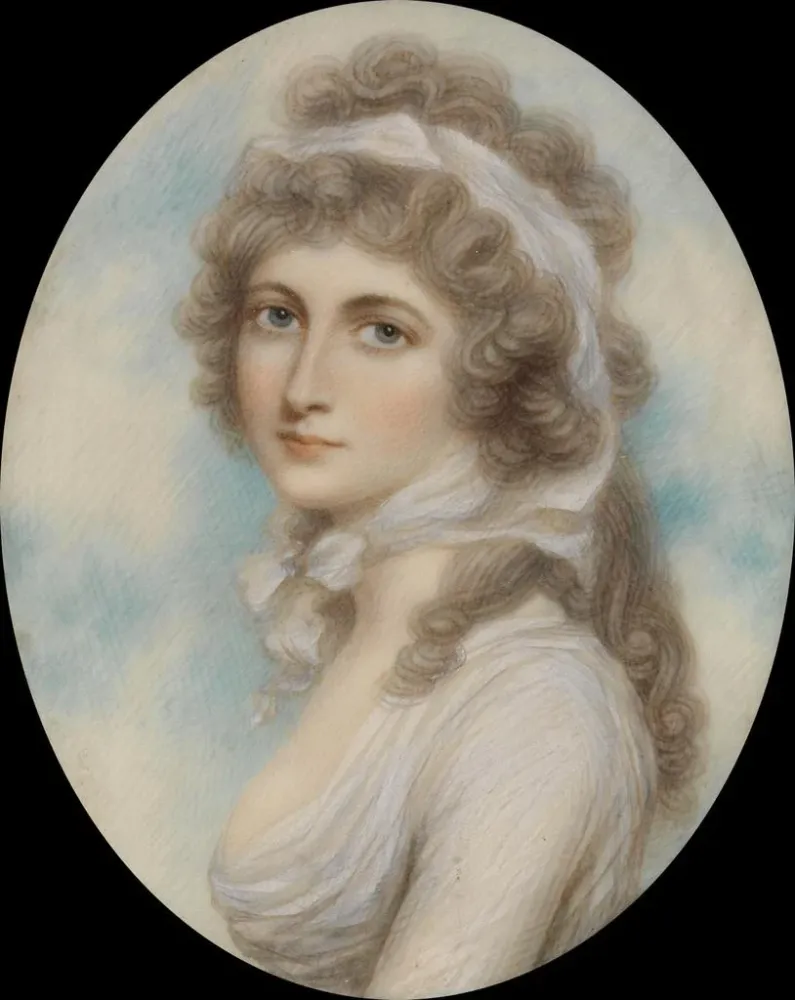 Gemälde Portrait einer Dame - Andrew Plimer