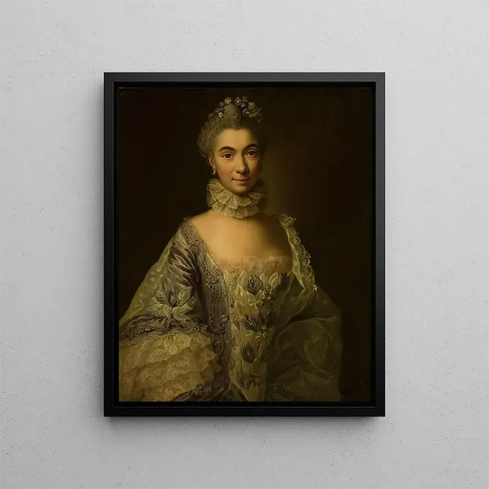 Gemälde Portrait einer Dame - Anna Rosina de Gasc | Kunstdruck
