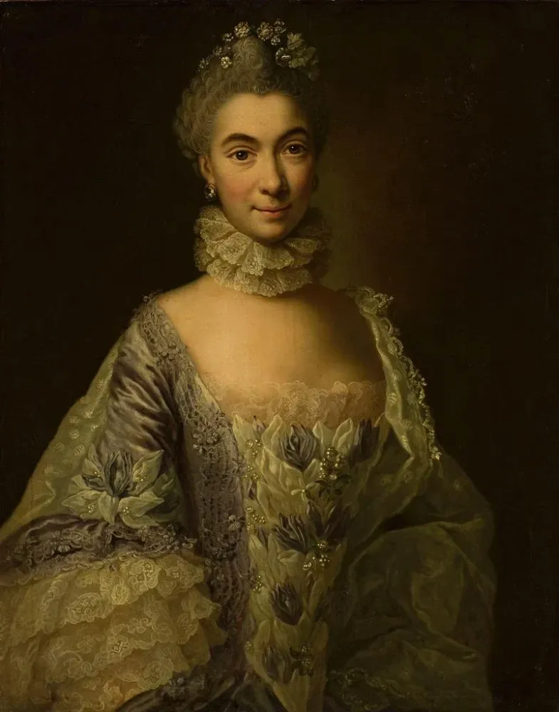 Gemälde Portrait einer Dame - Anna Rosina de Gasc | Kunstdruck