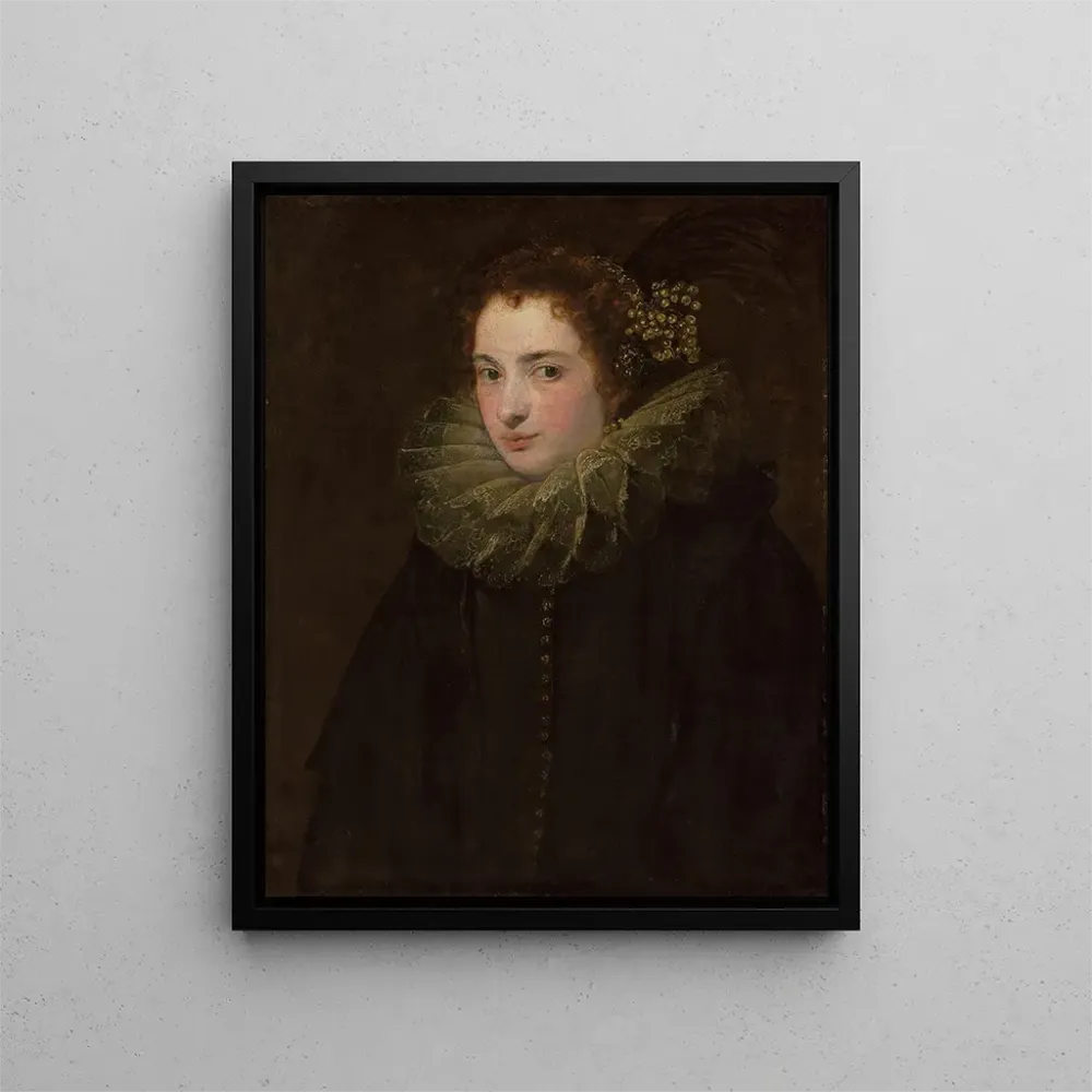 Gemälde Portrait einer edlen Frau - Antoine van Dyck | Kunstdruck