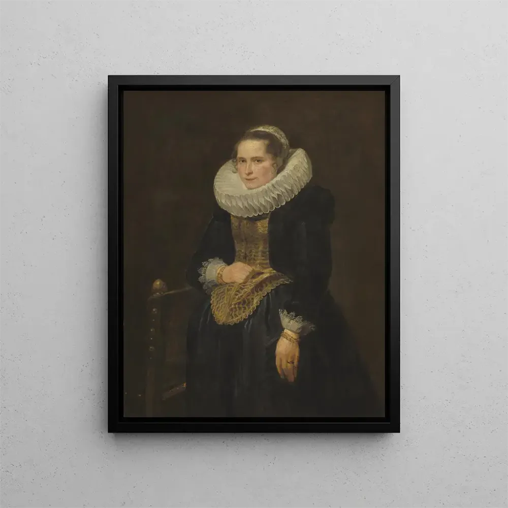 Gemälde Portrait einer flämischen Dame - Antoine van Dyck | Kunstdruck