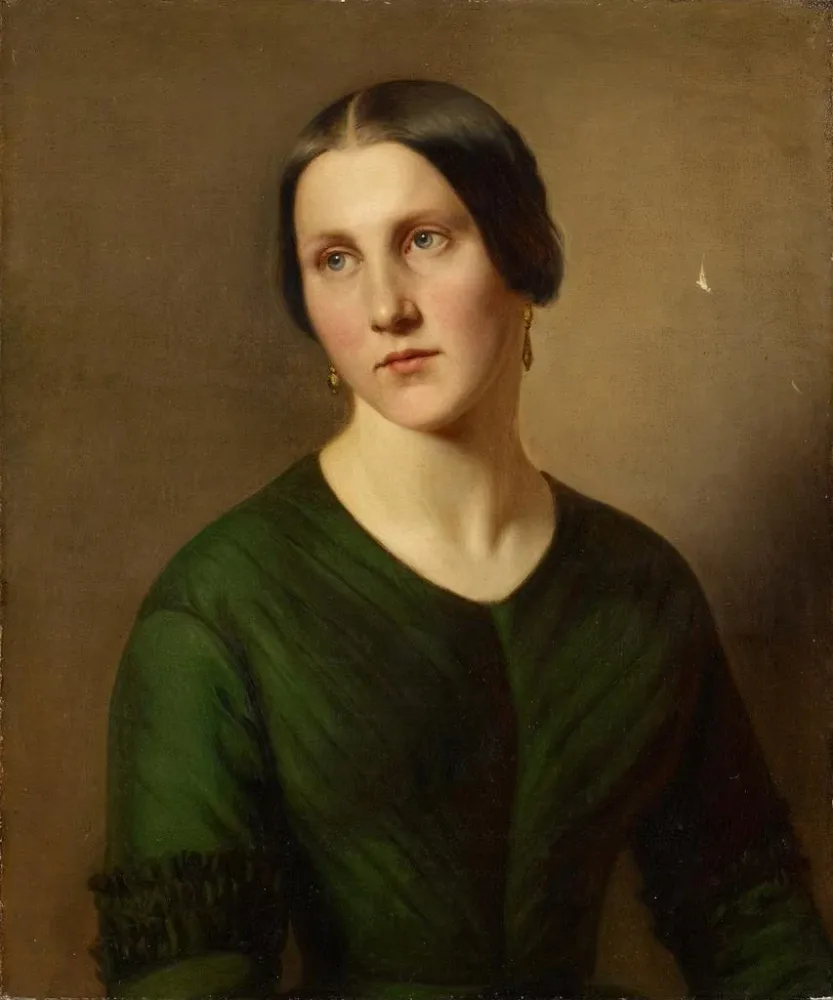 Gemälde Portrait einer Frau - Adolf Follenweider | Kunstdruck