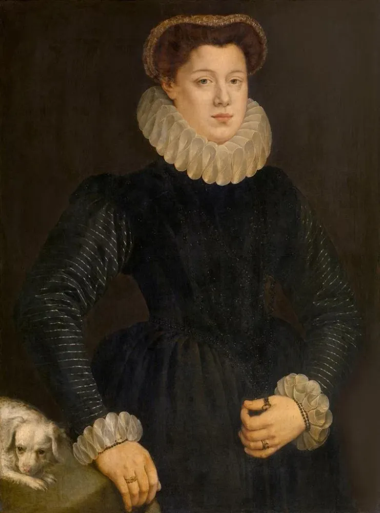Gemälde Portrait einer Frau - Adriaen Thomasz Key