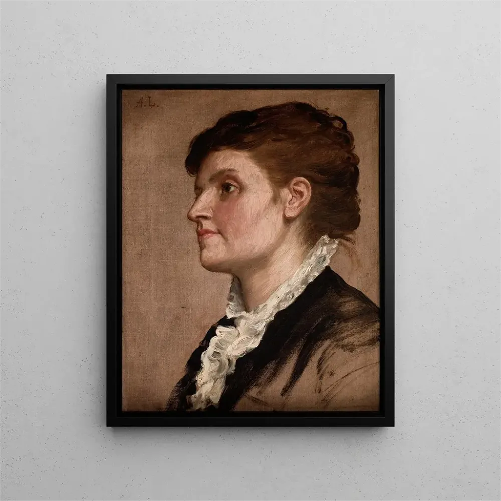 Gemälde Portrait einer Frau - Alphonse Legros