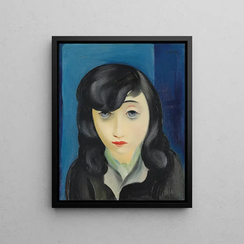 Gemälde Portrait einer Frau mit Pony - Moïse Kisling | Kunstdruck