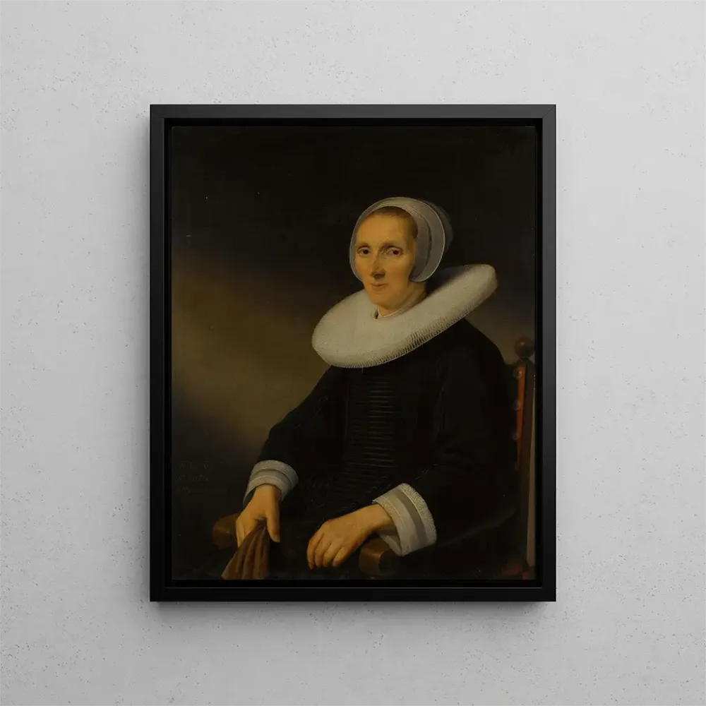 Gemälde Portrait einer Frau wahrscheinlich Jacobmina de Grebber - Anthonie Palamedesz | Kunstdruck
