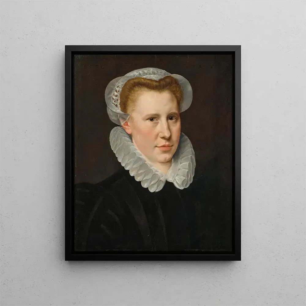 Gemälde Portrait einer jungen Frau - Adriaen Thomasz Key | Kunstdruck