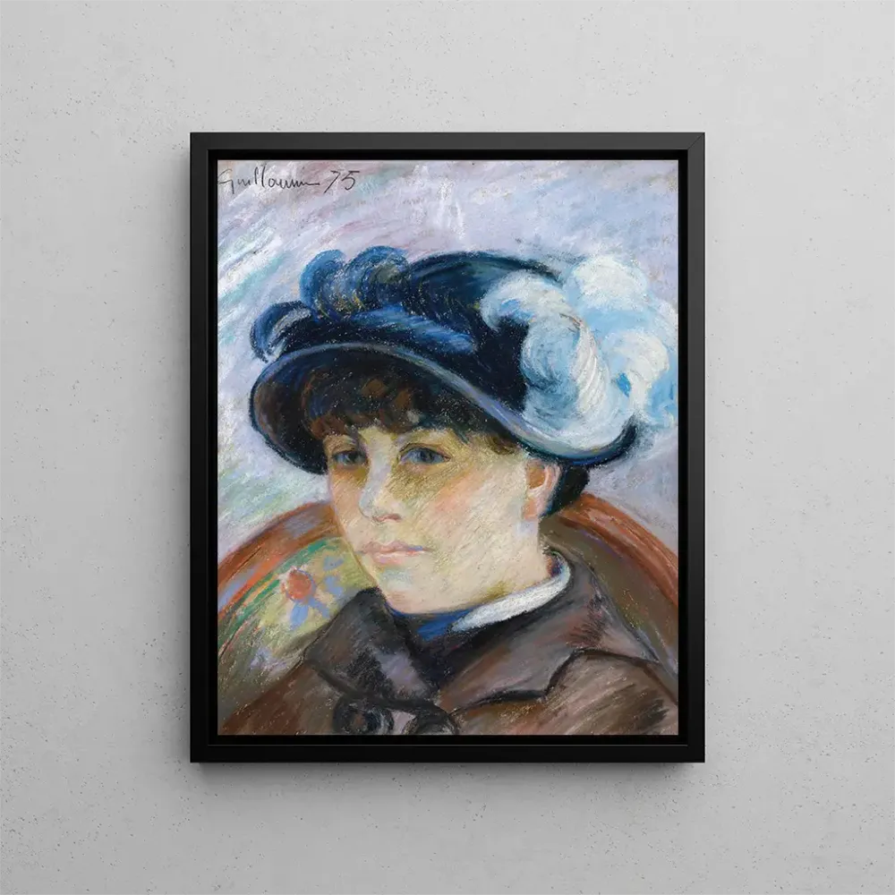 Gemälde Portrait einer jungen Frau - Armand Guillaumin