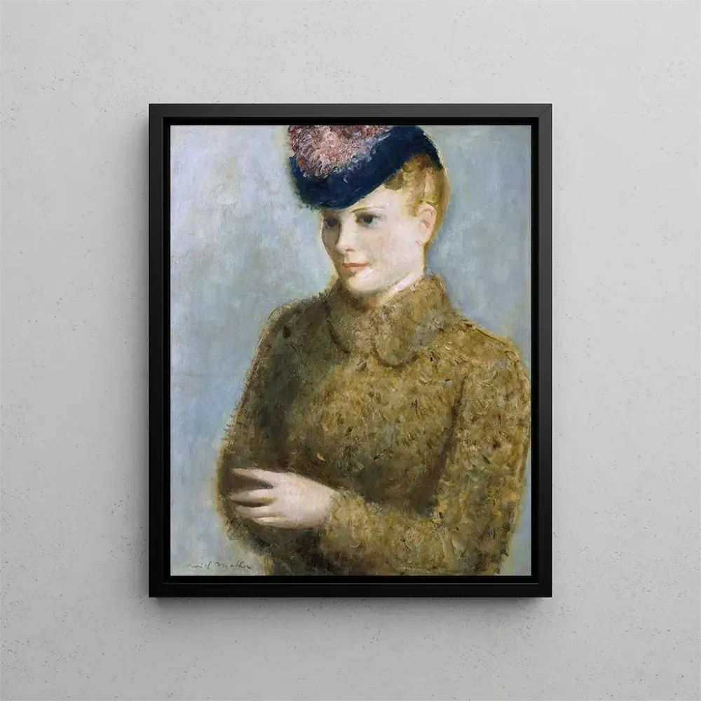 Gemälde Portrait einer Mädchen - Arvid Mather | Kunstdruck