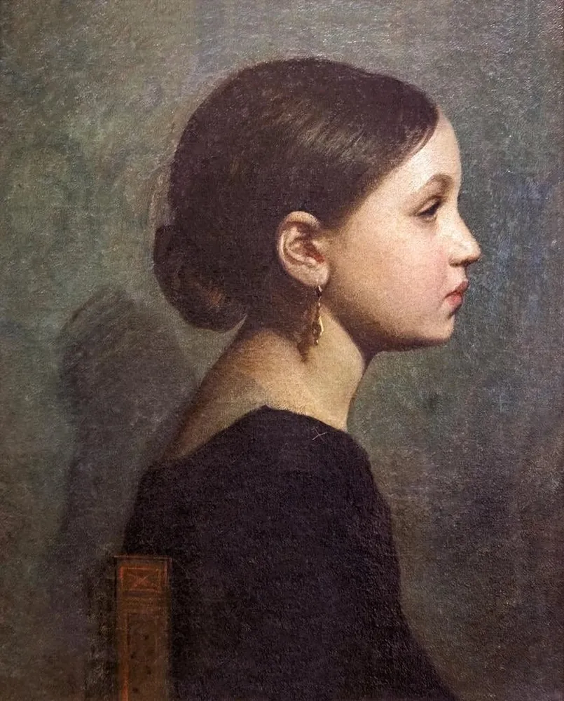 Gemälde Portrait einer Mädchen nach dem Ball - Armand Cambon | Kunstdruck