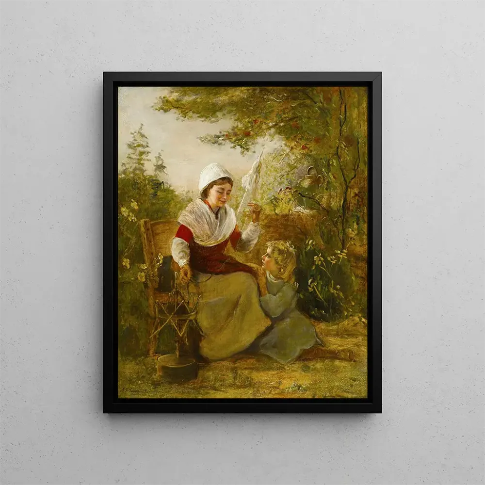 Gemälde Portrait einer Mutter und ihres Kindes - Alfred Fowler Patten | Kunstdruck
