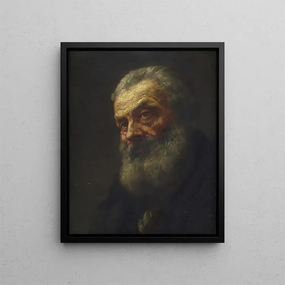 Gemälde Portrait eines alten Mannes - Alphonse Legros | Kunstdruck