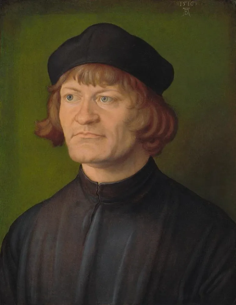 Gemälde Portrait eines Geistlichen - Albrecht Dürer | Kunstdruck
