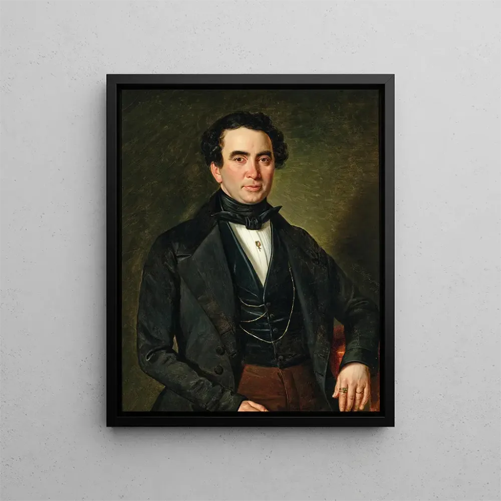 Gemälde Portrait eines Gentlemans - Andreas Hall | Kunstdruck