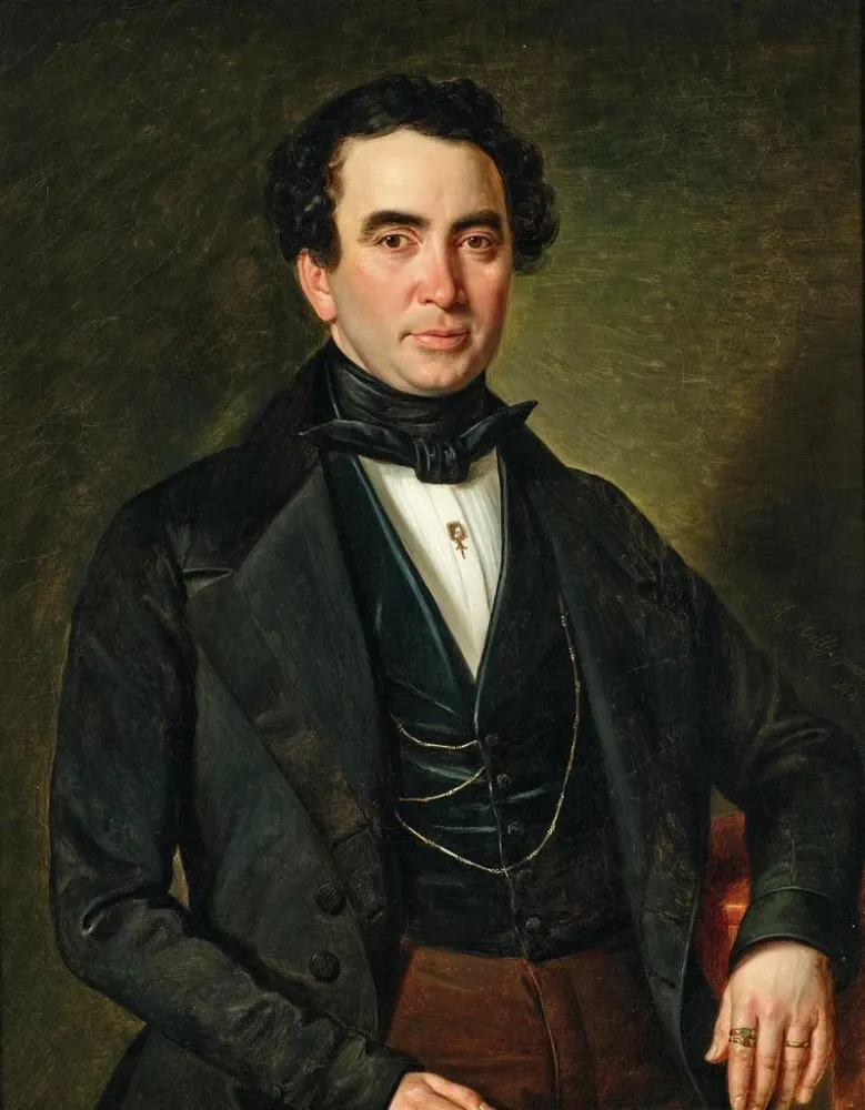 Gemälde Portrait eines Gentlemans - Andreas Hall | Kunstdruck