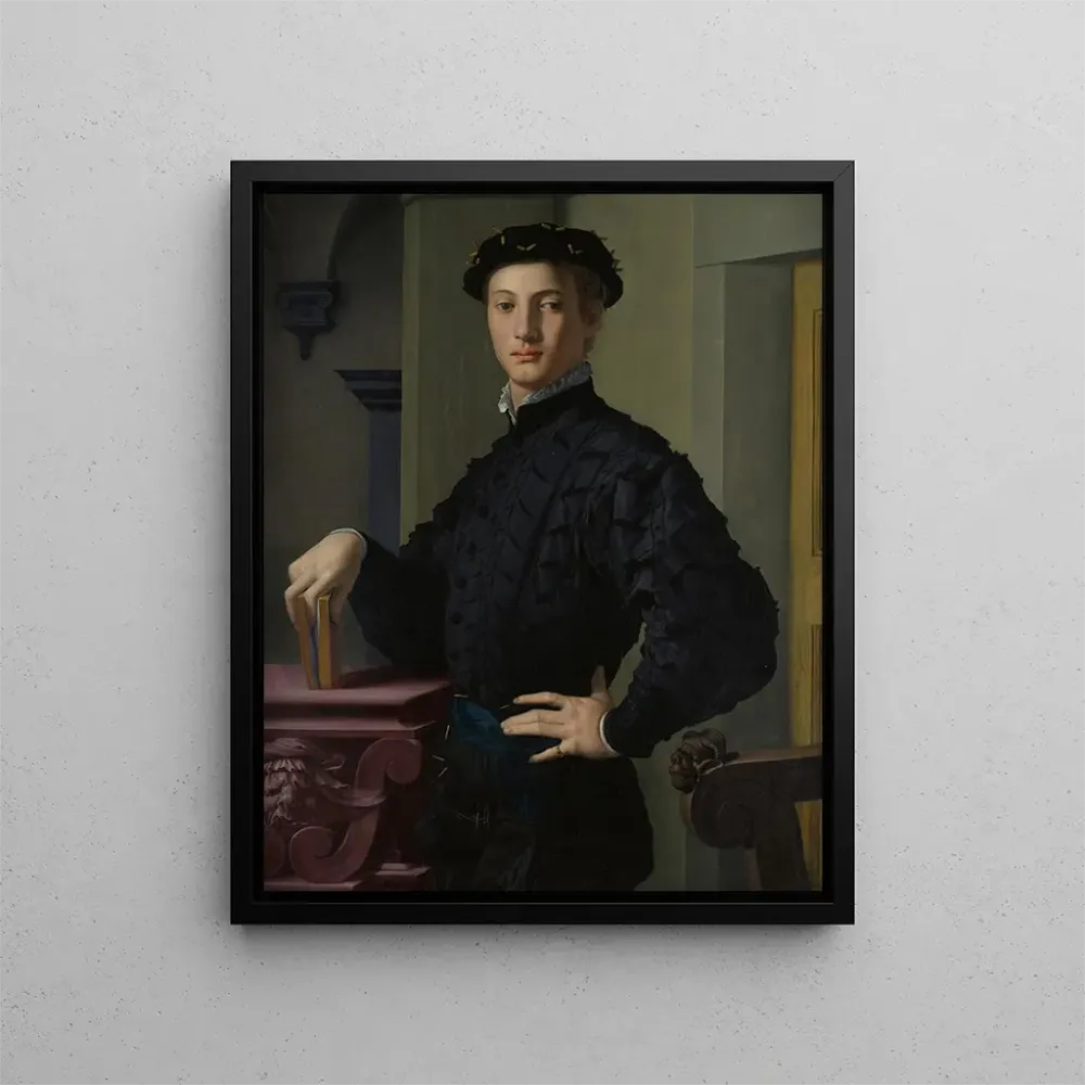 Gemälde Portrait eines jungen Mannes - Agnolo Bronzino
