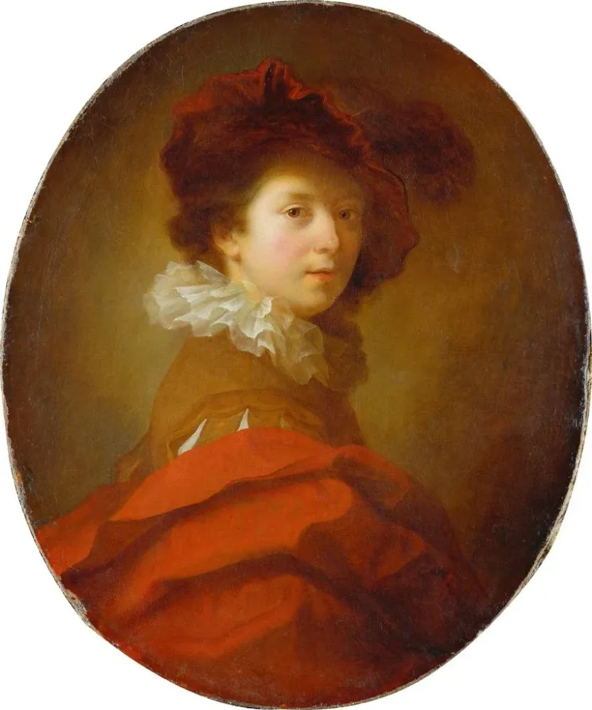 Gemälde Portrait eines jungen Mannes - Alexis Grimou | Kunstdruck