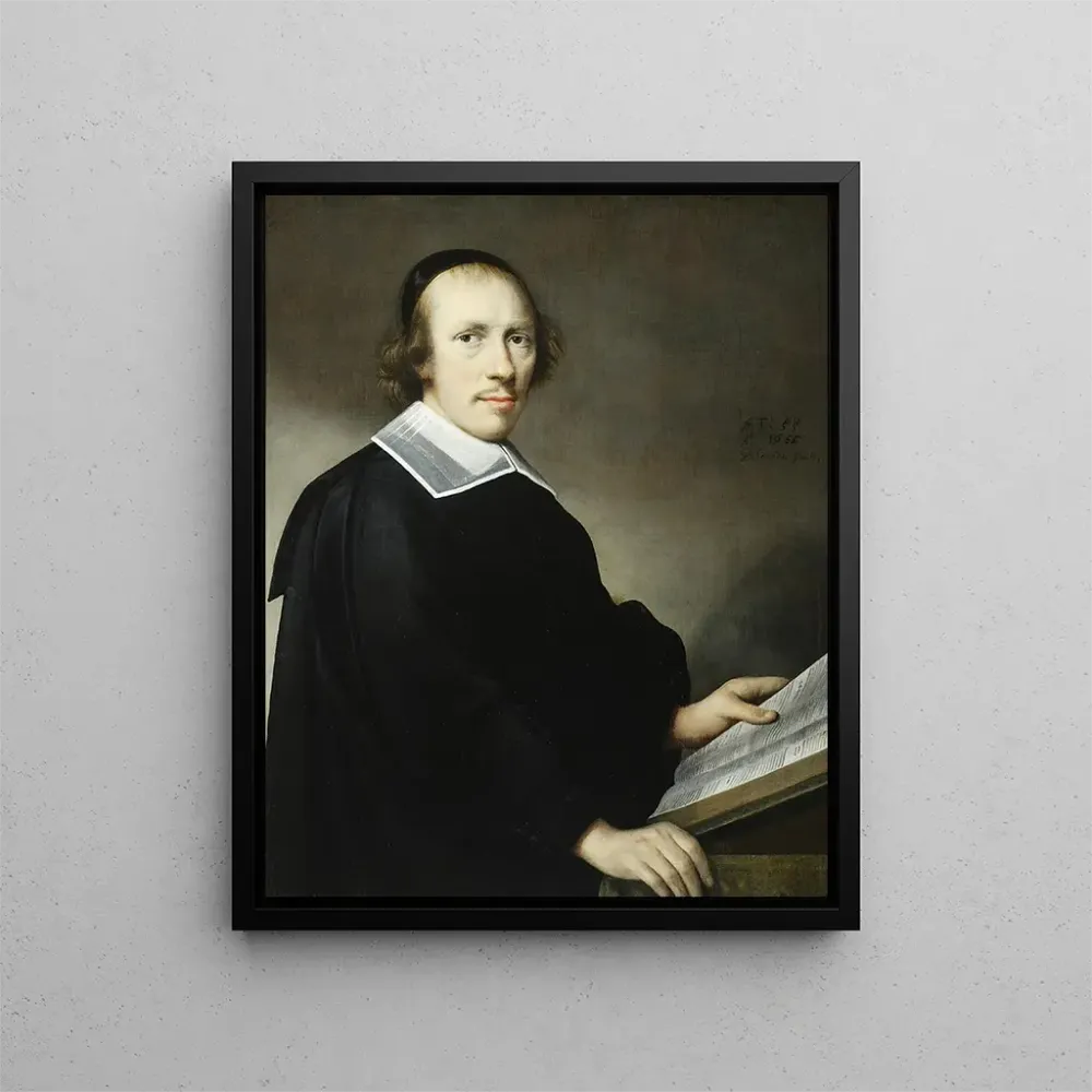Gemälde Portrait eines Mannes mit einem Buch - Anthonie Palamedesz | Kunstdruck