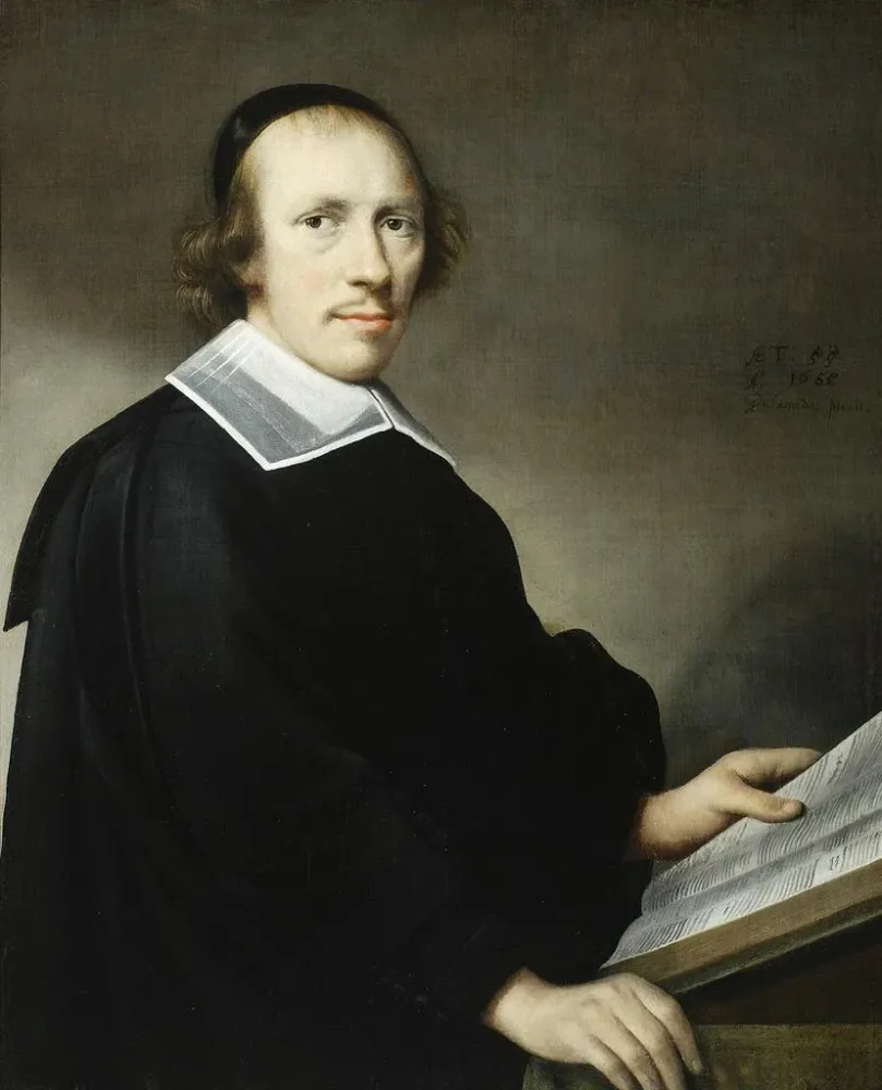 Gemälde Portrait eines Mannes mit einem Buch - Anthonie Palamedesz | Kunstdruck