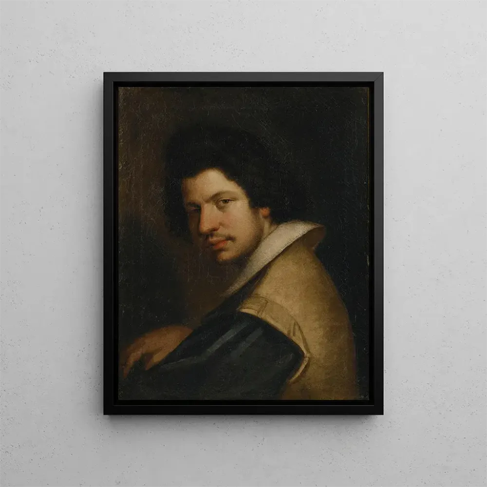 Gemälde Portrait eines Mannes mit einer Frise - Bernardo Strozzi | Kunstdruck