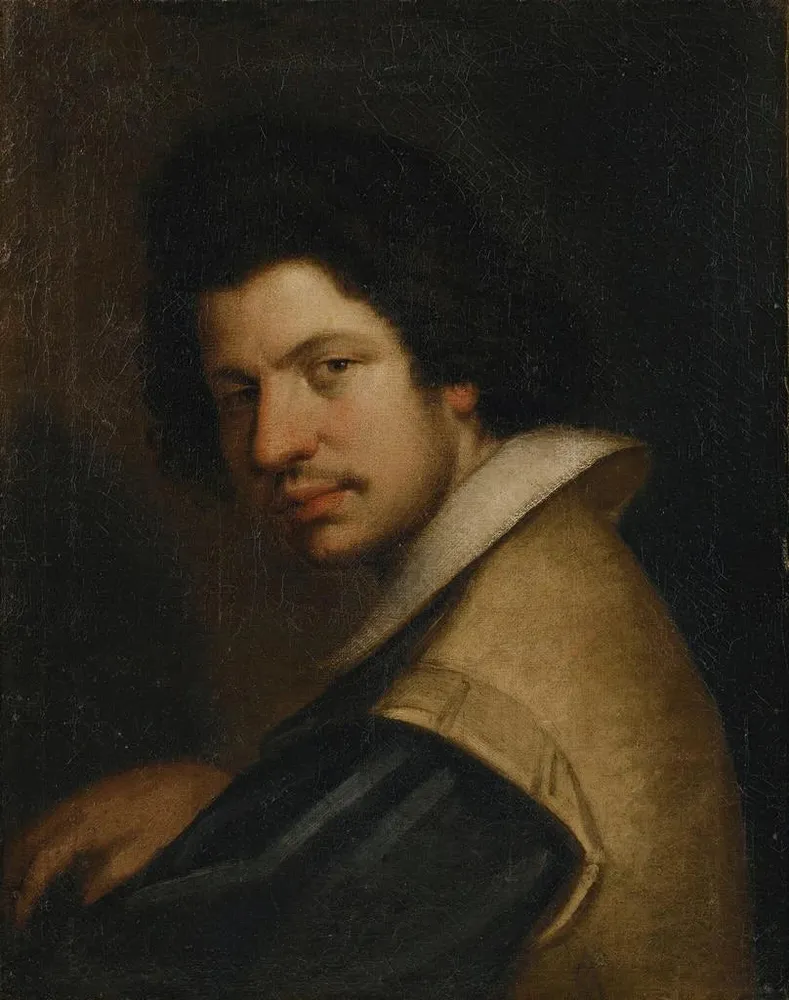 Gemälde Portrait eines Mannes mit einer Frise - Bernardo Strozzi | Kunstdruck