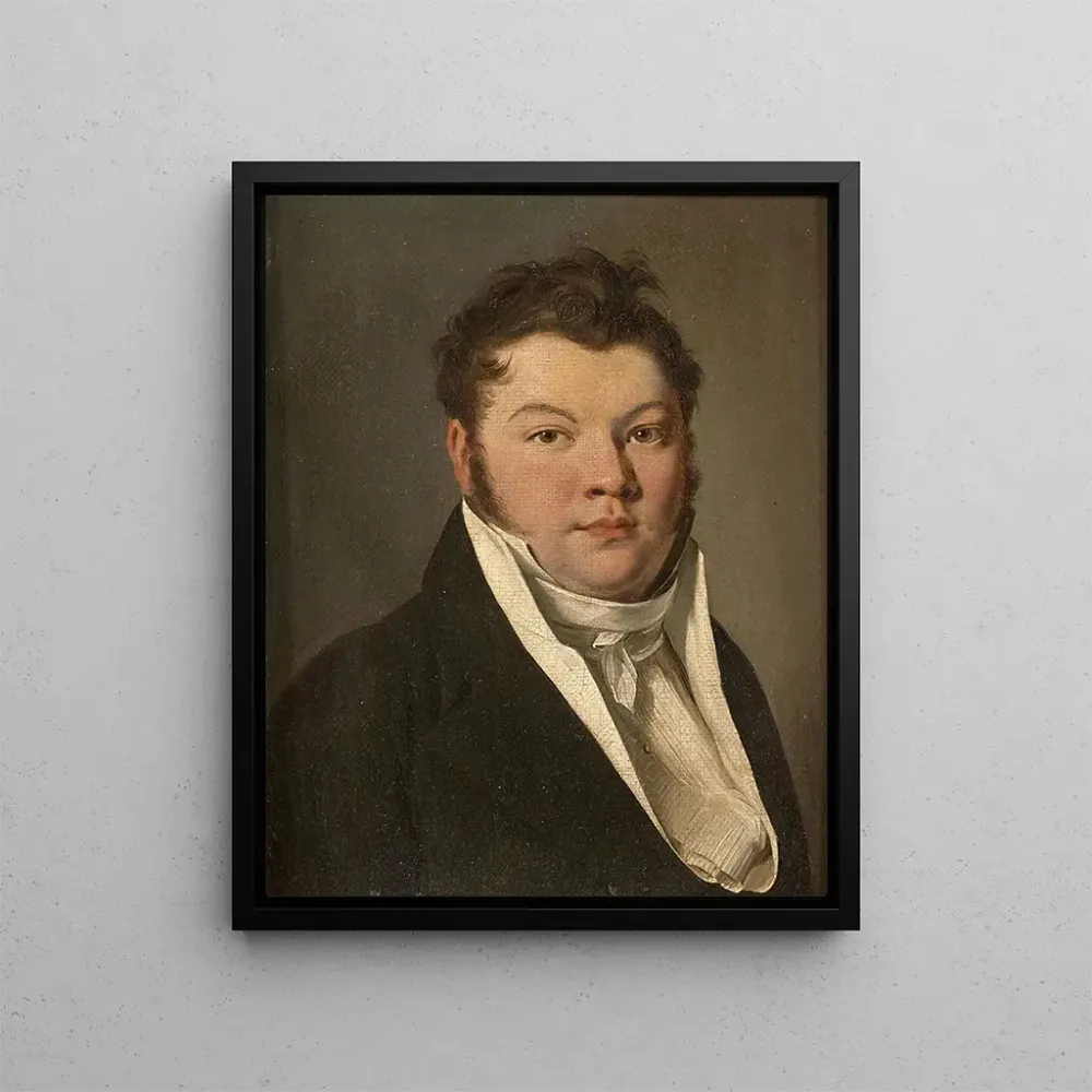 Gemälde Portrait eines Mannes schwarzer Jacke - Louis Léopold Boilly | Kunstdruck