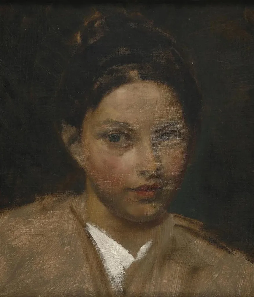 Gemälde Portrait eines Mädchens - Albert Ritzberger