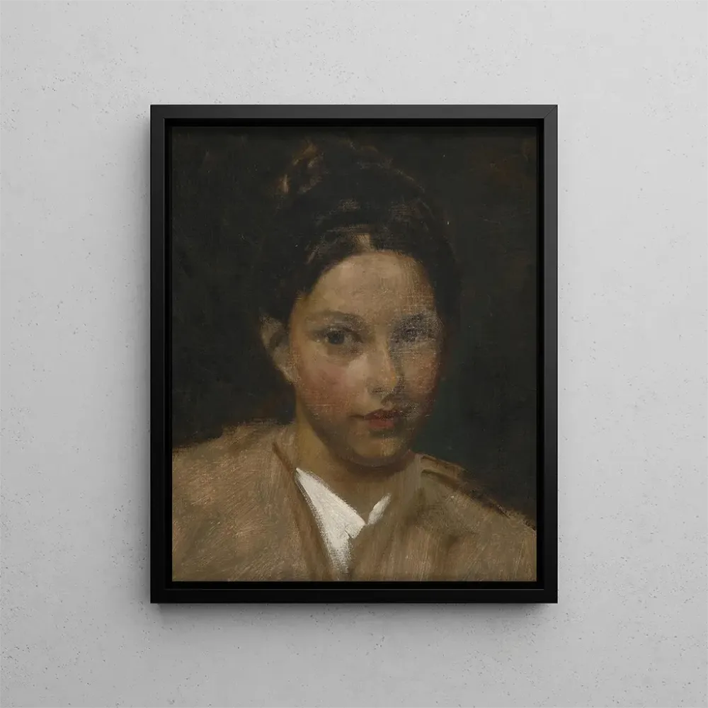 Gemälde Portrait eines Mädchens - Albert Ritzberger