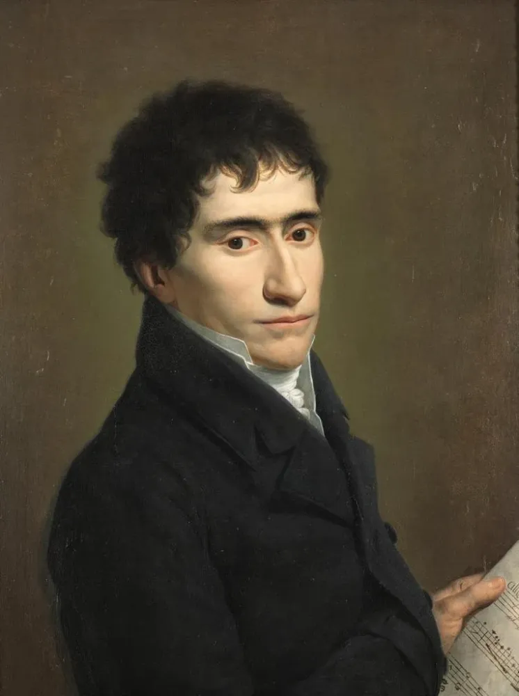 Gemälde Portrait eines Musikers - Andrea Appiani | Kunstdruck