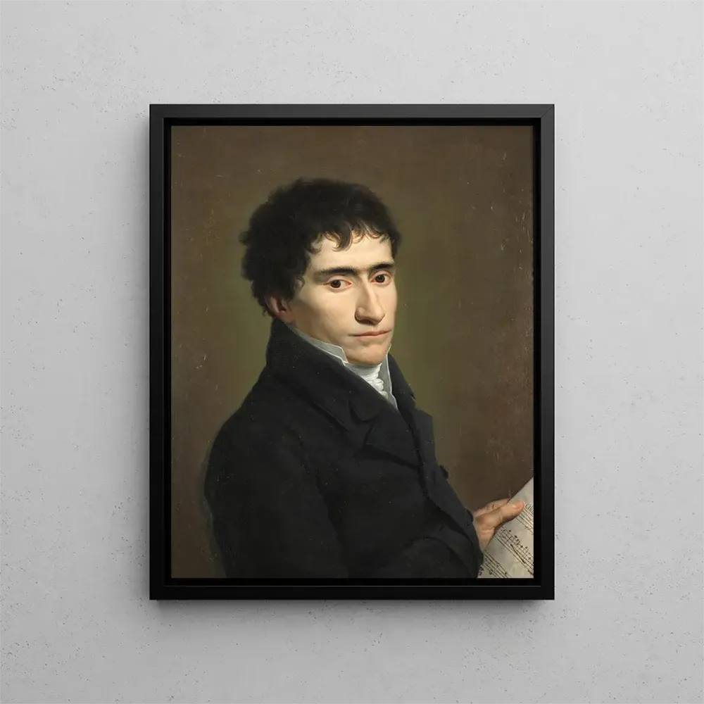 Gemälde Portrait eines Musikers - Andrea Appiani | Kunstdruck