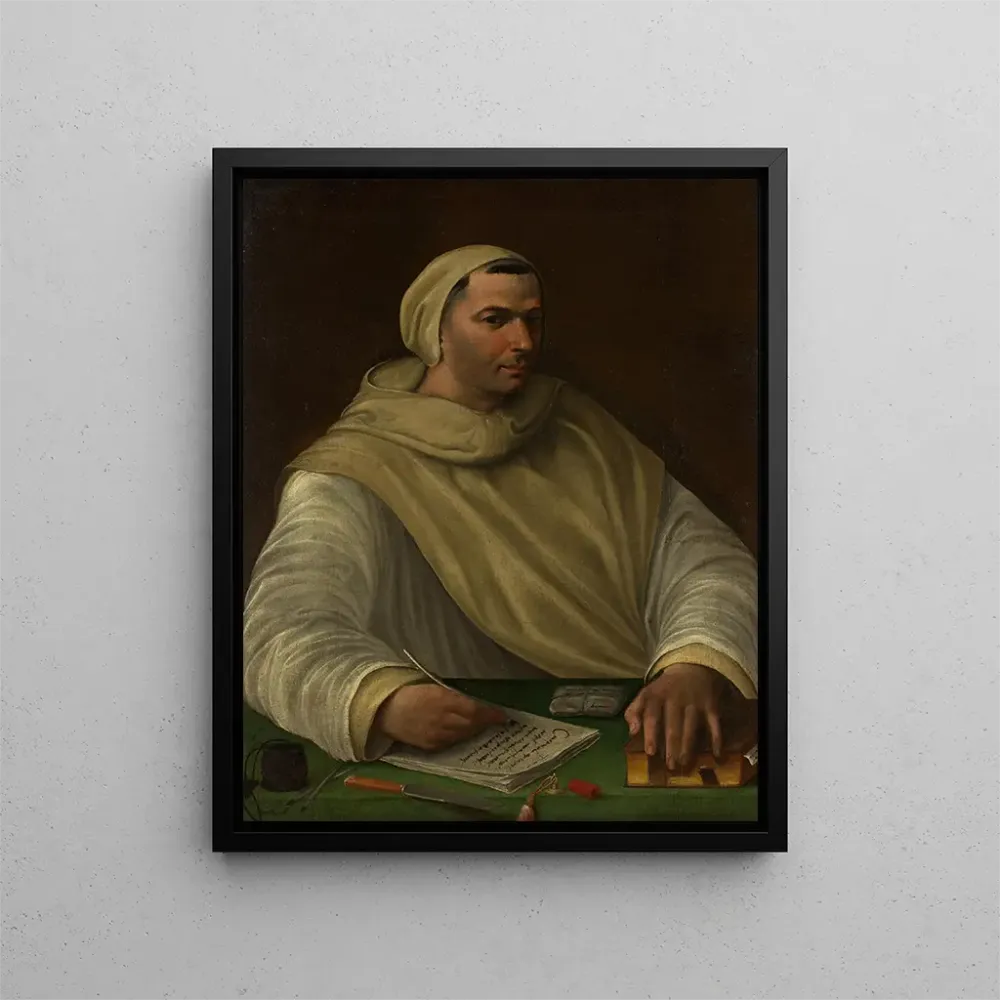 Gemälde Portrait eines olivétainischen Mönchs - Baldassare Peruzzi | Kunstdruck