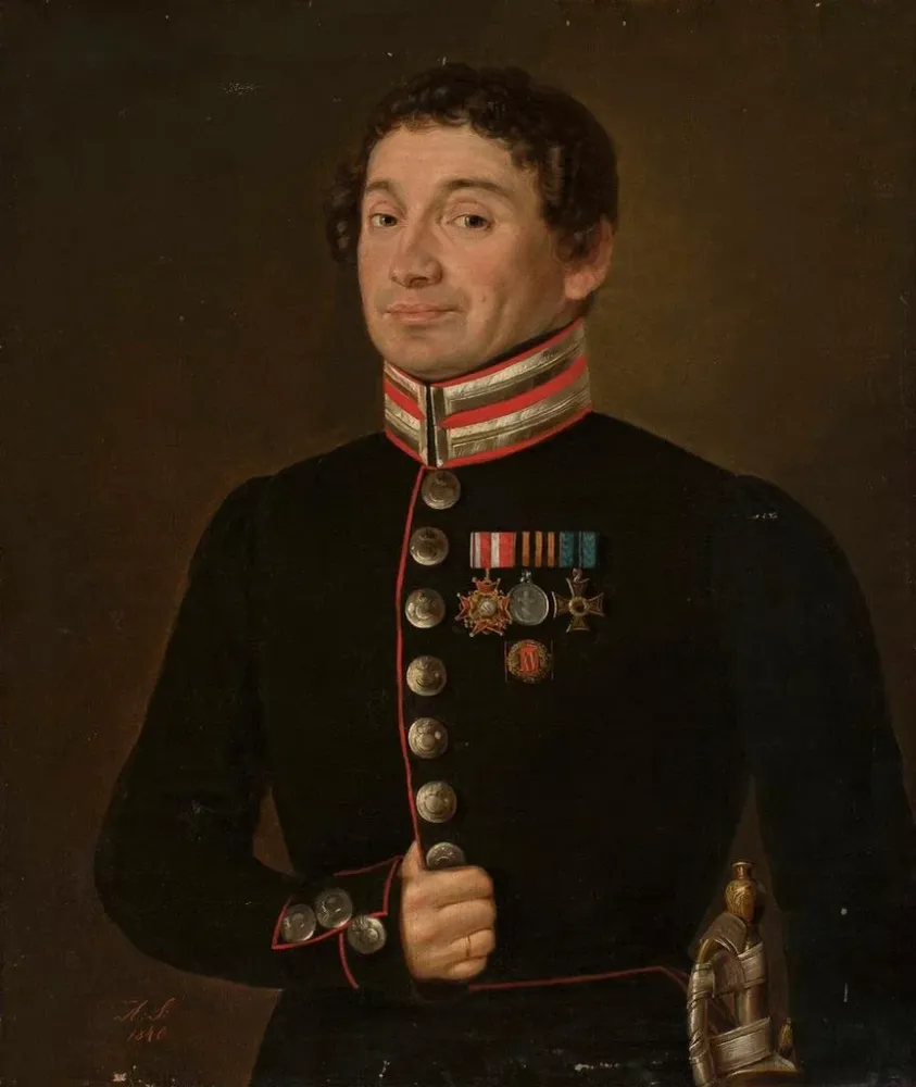 Gemälde Portrait eines russischen Militäroffiziers - Aleksander Stankiewicz | Kunstdruck