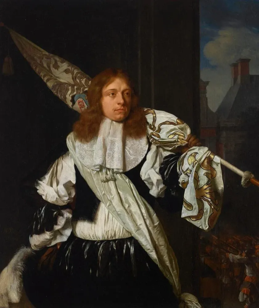 Gemälde Portrait eines Wächters der Bürgerwache von Leyden - Ary de Vois | Kunstdruck