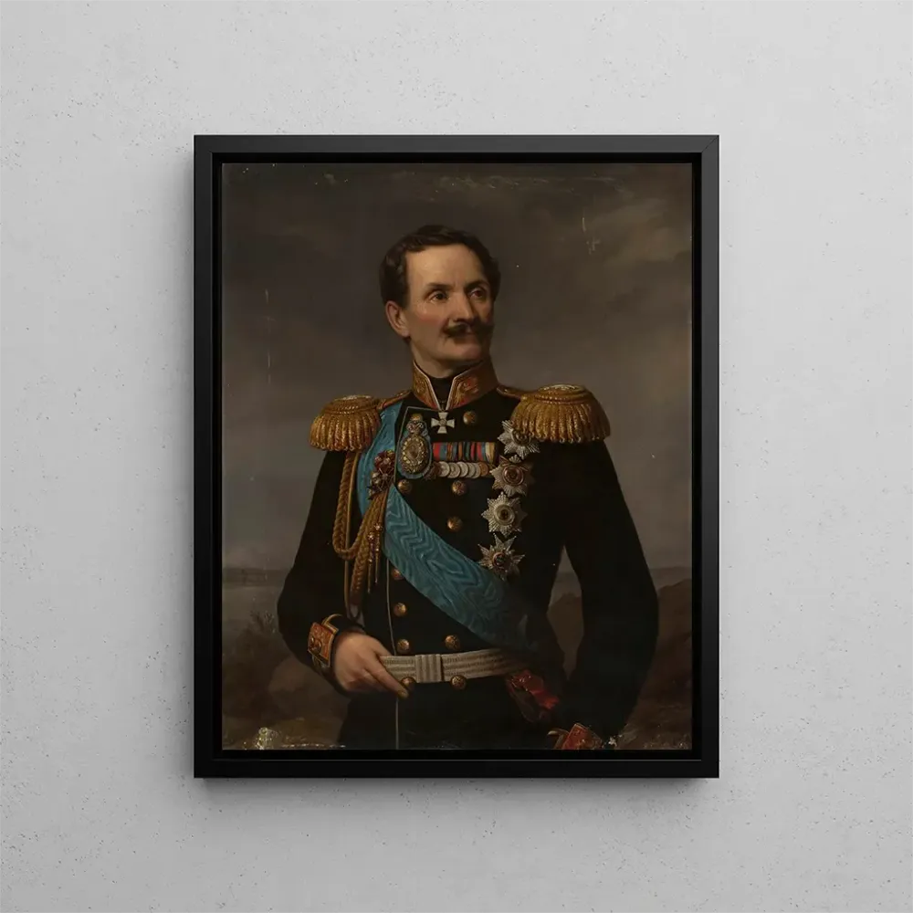 Gemälde Portrait de Friedrich Berg - Aleksander Lesser | Kunstdruck