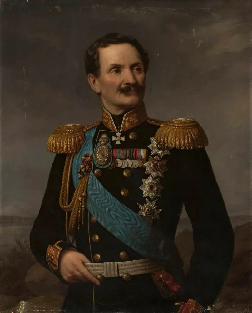 Gemälde Portrait de Friedrich Berg - Aleksander Lesser | Kunstdruck