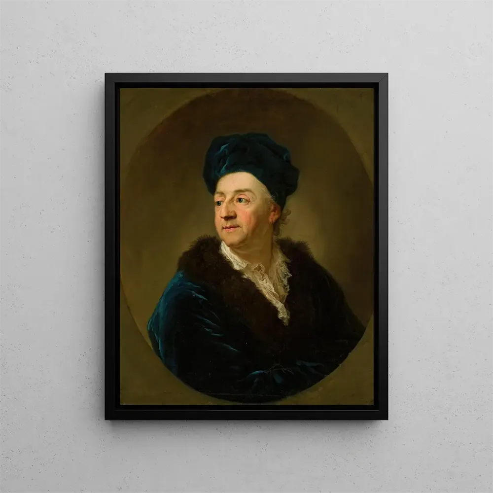 Gemälde Portrait de Johann N. Schaffgotsch en robe de chambre - Anton Graff