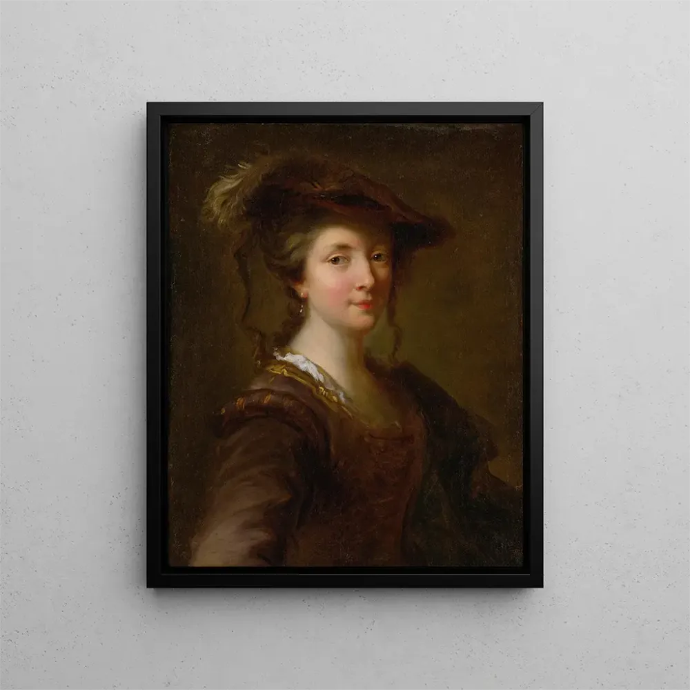 Gemälde Portrait Lady Said To Be Louise Julie De Nesle Comtesse De Mailly - Alexis Grimou | Kunstdruck