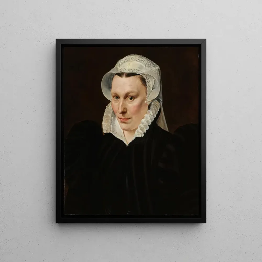 Gemälde Portrait de Magdalena Plantin - Adriaen Thomasz Key | Kunstdruck