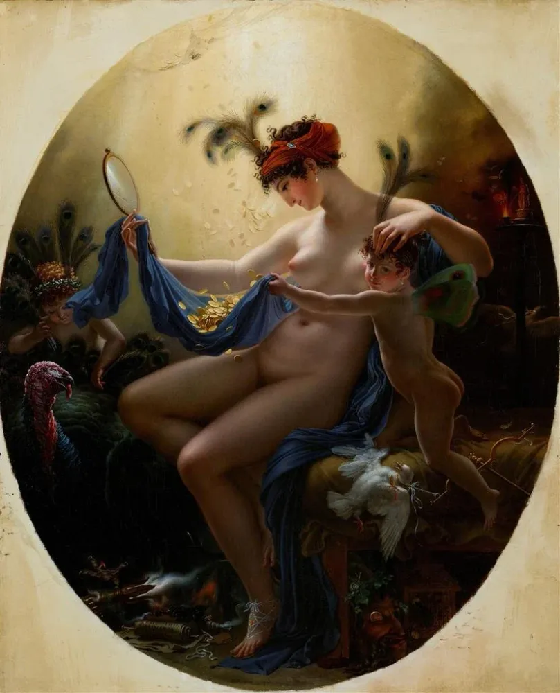 Gemälde Portrait Mlle Lange As Danae - Anne-Louis Girodet-Trioson | Kunstdruck