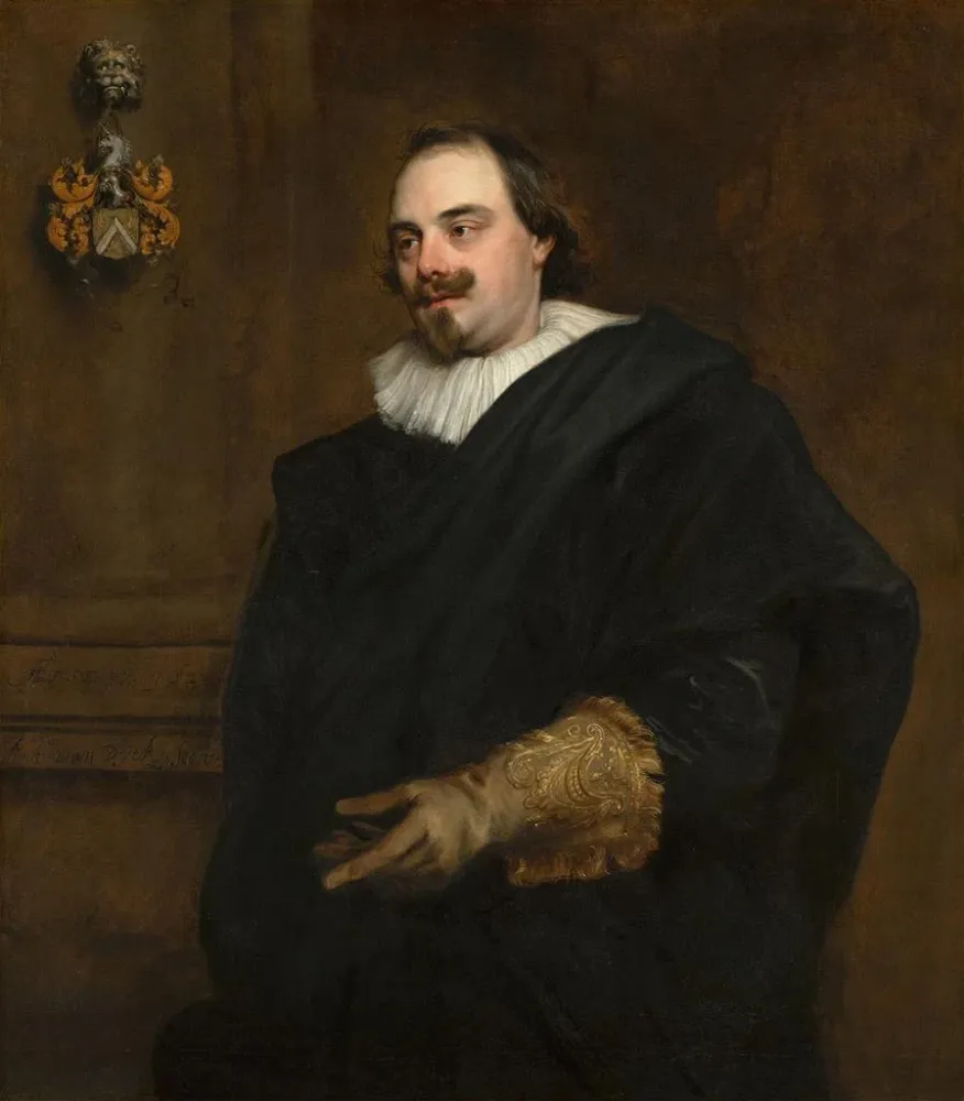 Gemälde Portrait de Peeter Stevens - Antoine van Dyck | Kunstdruck