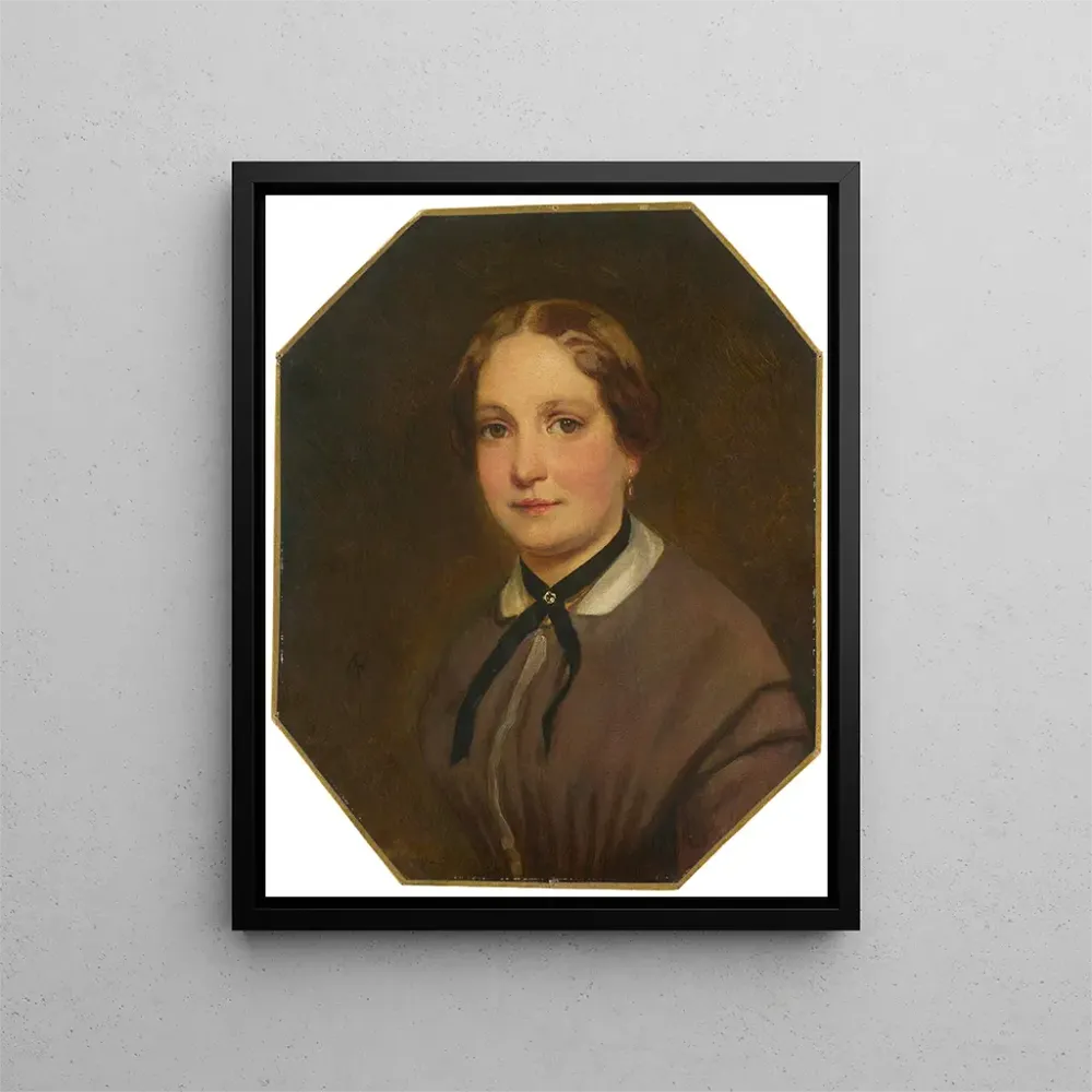 Gemälde Portrait seiner Schwester Emilie 1827-1873 - Anselm Feuerbach