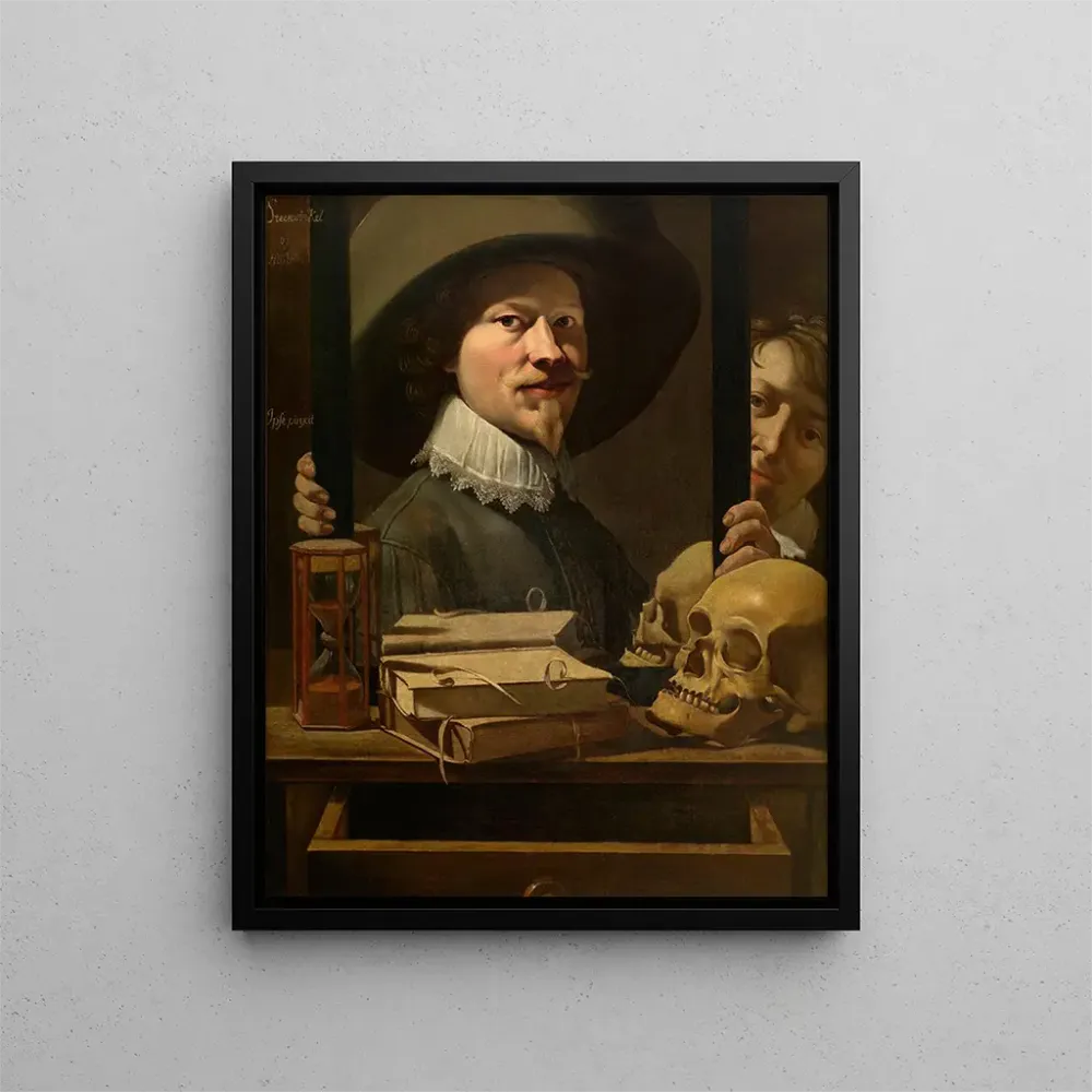 Gemälde Portrait vanité du peintre - Antonie van Steenwinckel | Kunstdruck