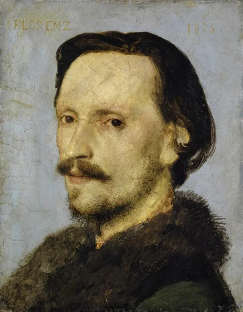 Gemälde Portrait von Adolf Bayersdorfer - Arnold Böcklin | Kunstdruck