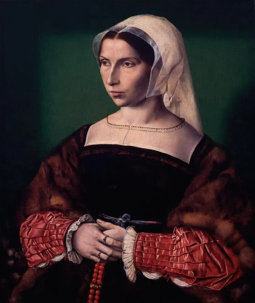 Gemälde Portrait von Anne Stafford - Ambrosius Benson