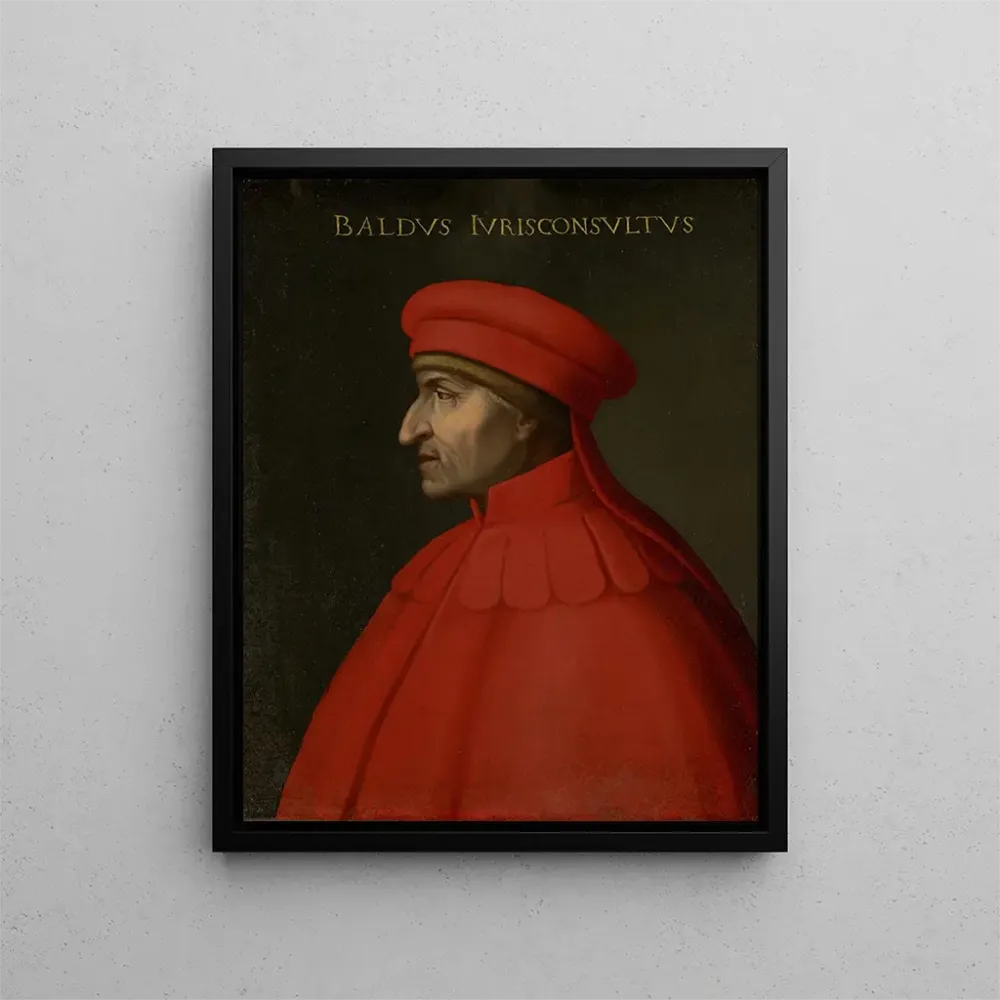 Gemälde Portrait von Baldo degli Ubaldi - Anonym | Kunstdruck