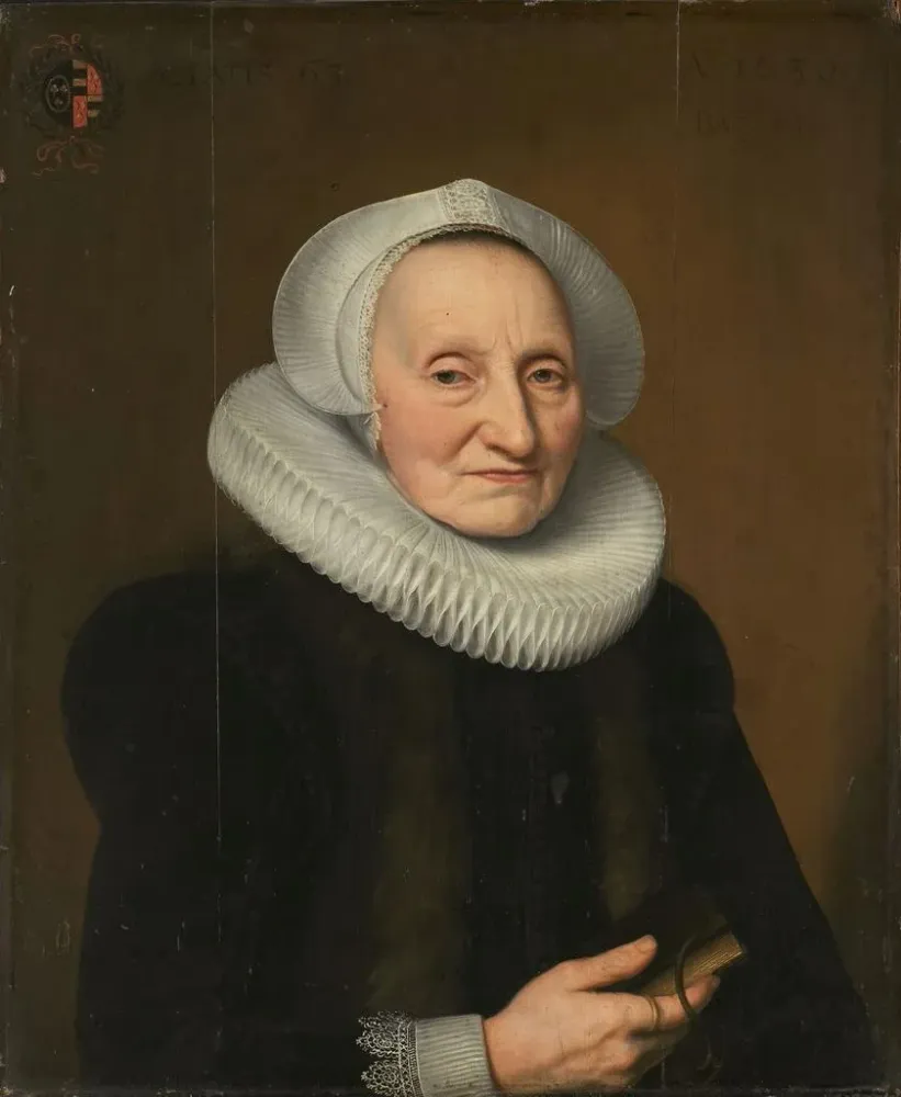 Gemälde Portrait von Belia Claesdr 1566 oder nach 1652 - Bartholomäus Sarburgh | Kunstdruck