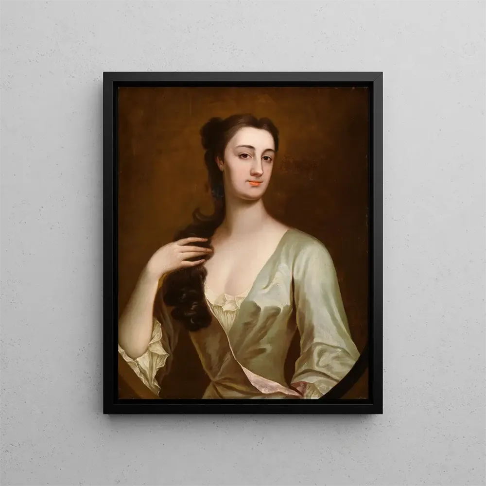 Gemälde Portrait von Cecilia Leeson geborene Leigh d1737 - Anthony Lee | Kunstdruck