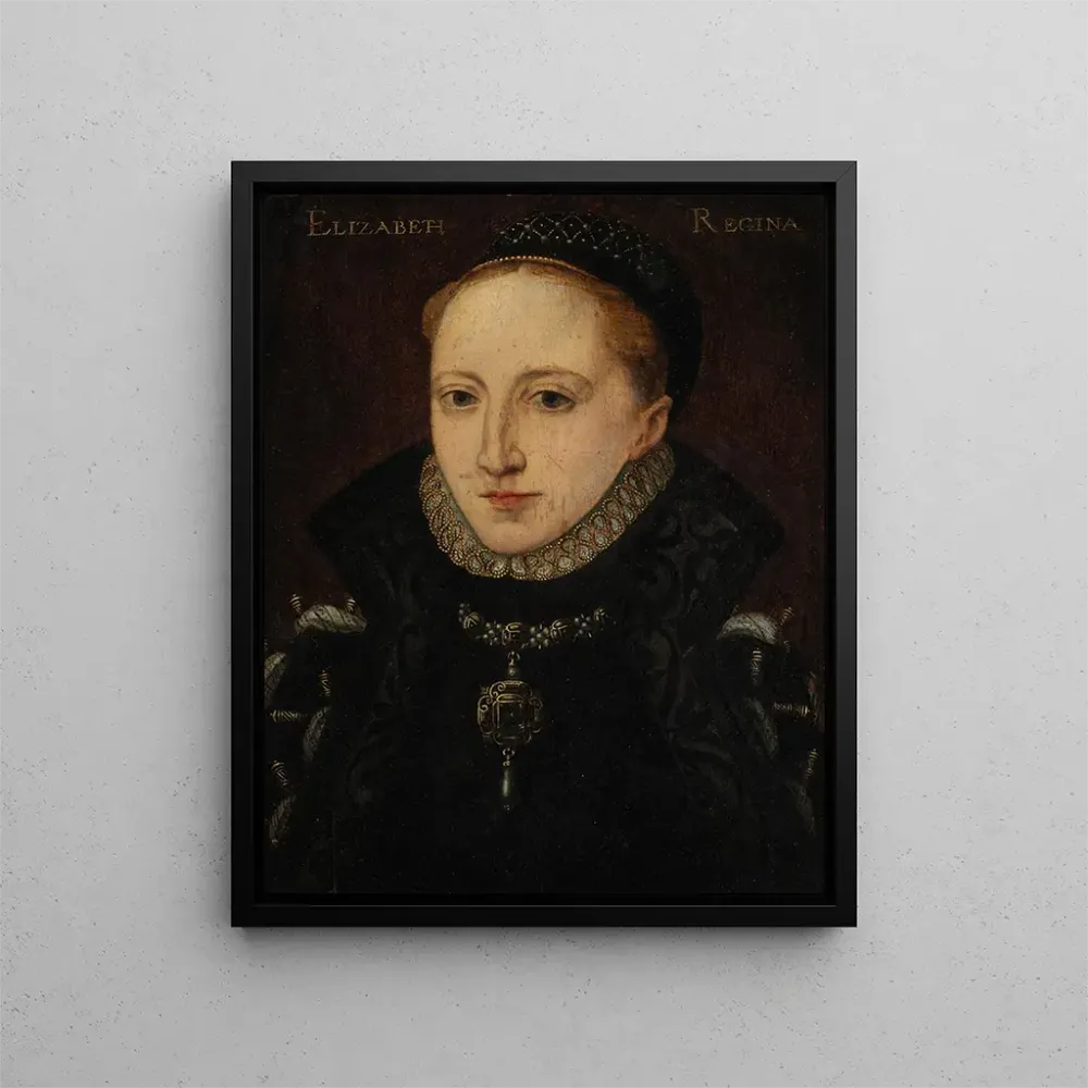 Gemälde Portrait von Elisabeth I., Königin von England 1503-1603 - Anonym | Kunstdruck