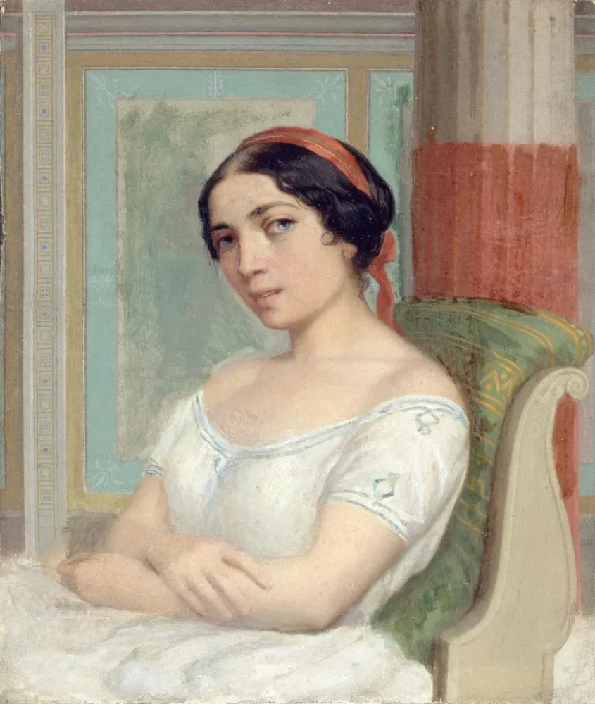 Gemälde Portrait von Ernesta Grisi - Anonym | Kunstdruck