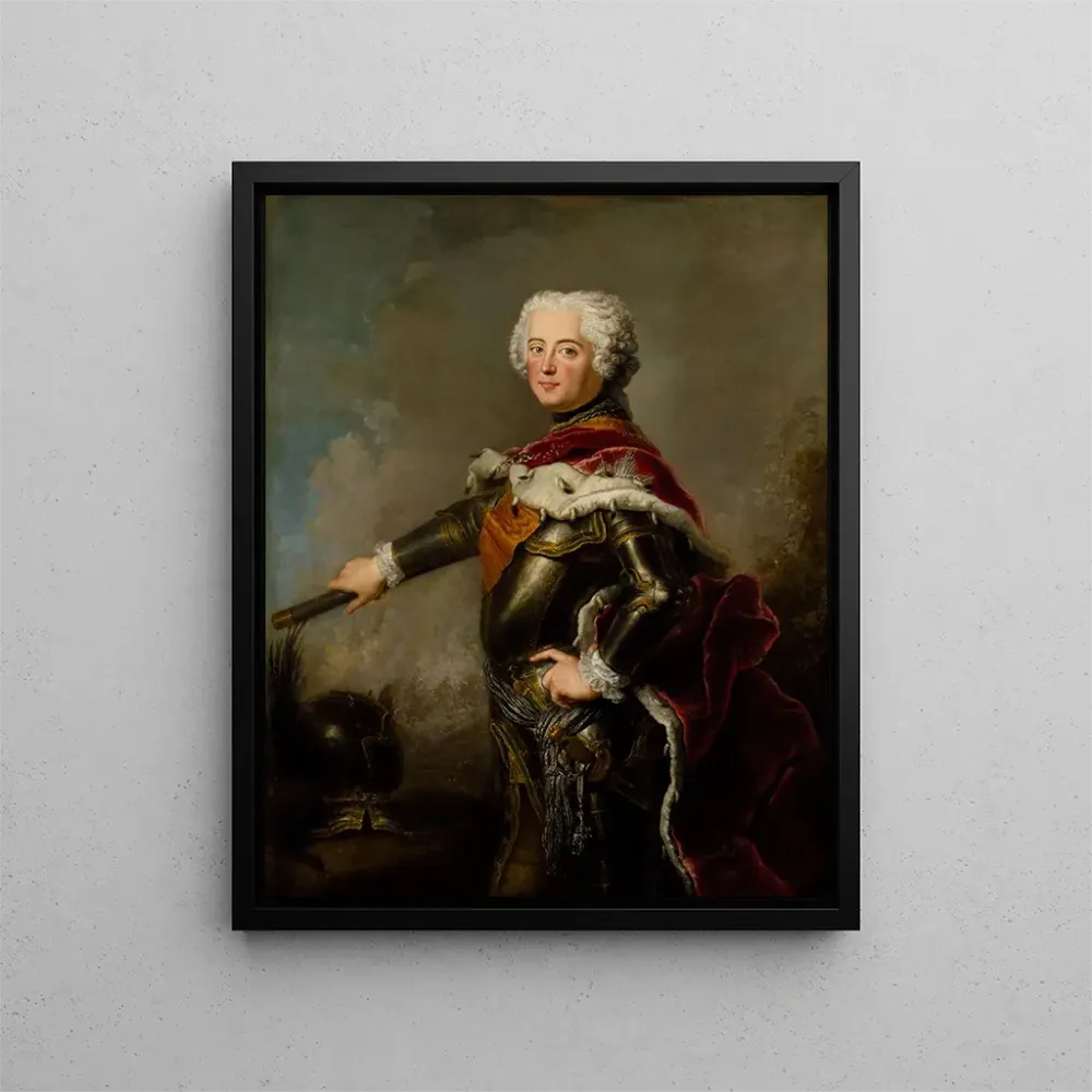 Gemälde Portrait von Friedrich II. von Preußen - Antoine Pesne